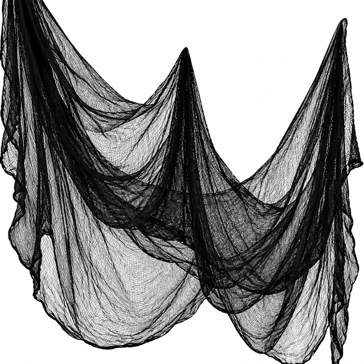 Black Large Halloween Creepy Cloth Decorations, 120 x 600cm Halloween Decor