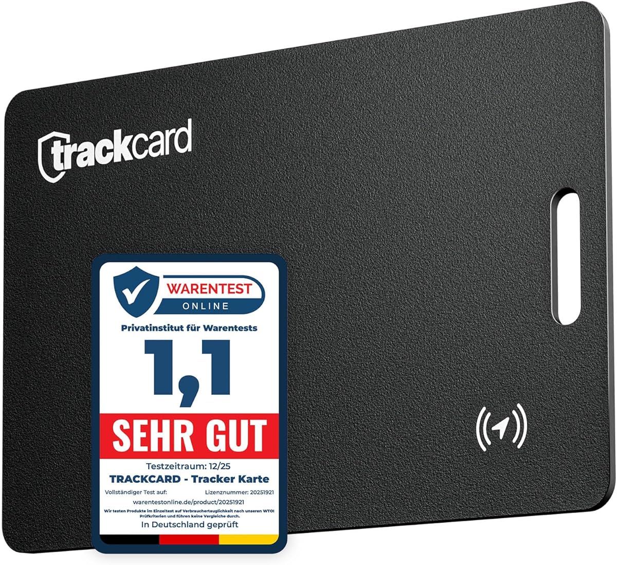 Tag AirTag Alternative Karte für Geldbeutel - Wiederaufladbar, Smart, Slim & Laut, Kompatibel mit Apple Wo Ist & Find My (iOS) iPhone Bluetooth Tracker Karte für Wallet