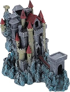 POPETPOP 1 Peça Refúgio Refúgio Subaquático Resina Decoração Montanha Para Esconderijos Micro Jardim Adorno Casa Artesanato Castelos Decoração Tanque Ornamento De Rocha Caverna Esconderijo