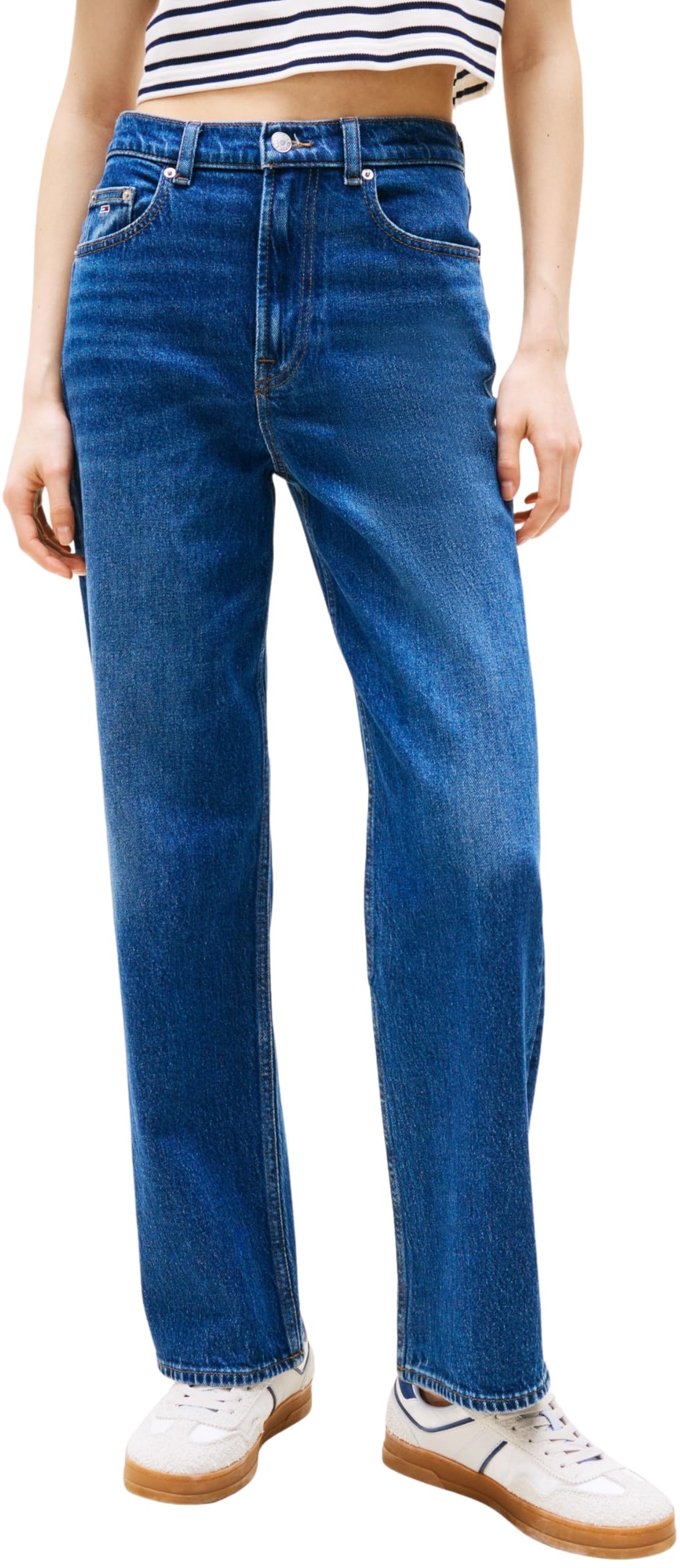 Tommy Jeans Damen Gerade Layla Hr Slim STR Bi0152 Co Dw0dw20054