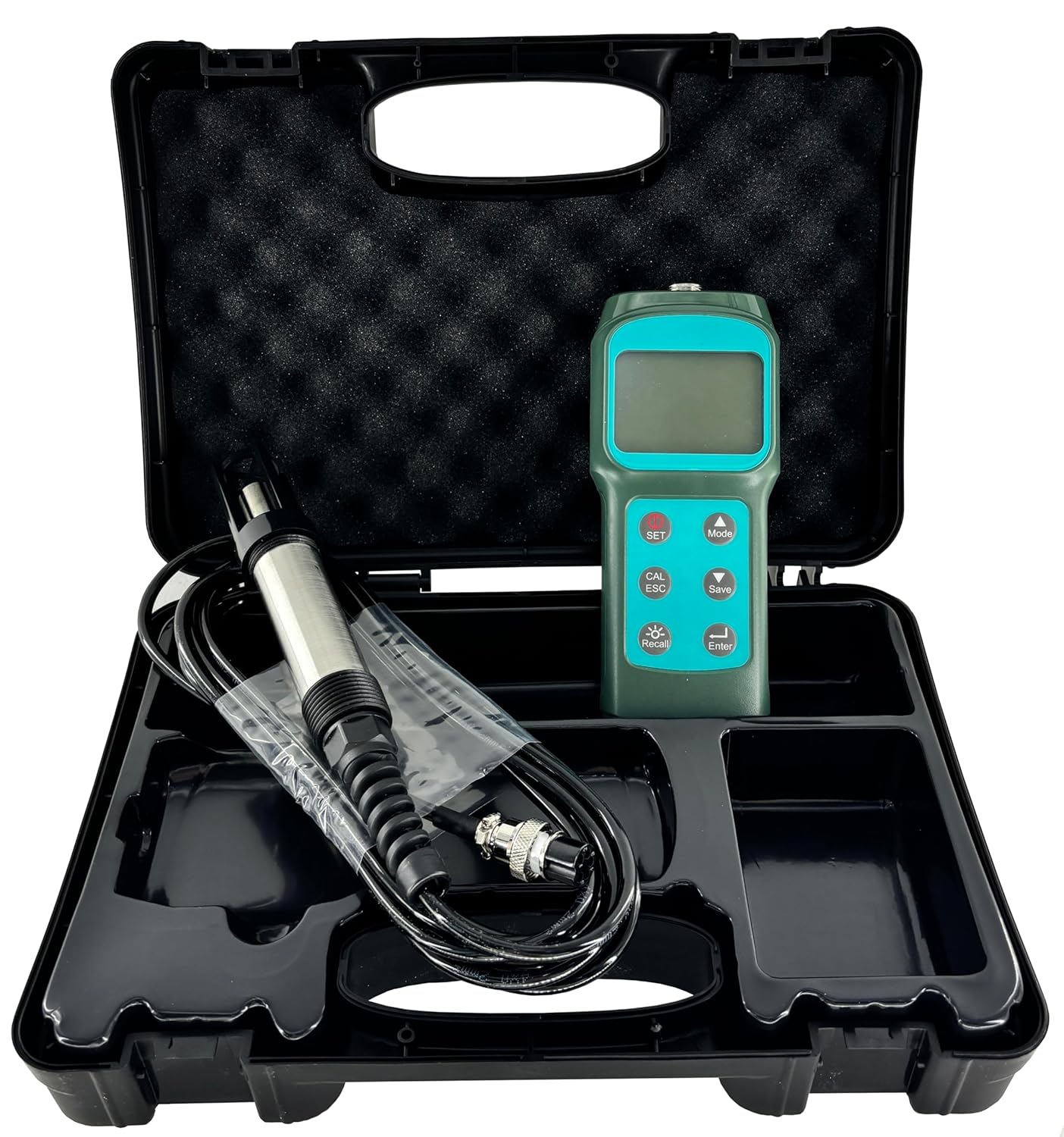 Fluorescence Dissolved Oxygen Tester with 5m Probe Measuring Range 0.0-15.0 (mg/L)/0-119.9% Solution 0.1 mg/L Accuracy ±3.0% Calibration 100.0% in Air
