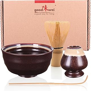 Sponsored You’re seeing this ad based on the product’s relevance to your search query.Learn more about this advertisement Goodwei Matcha Set with Matcha Broom, Matcha Bowl and Broom Holder Made of Ceramic, Gift Set (Kumo)