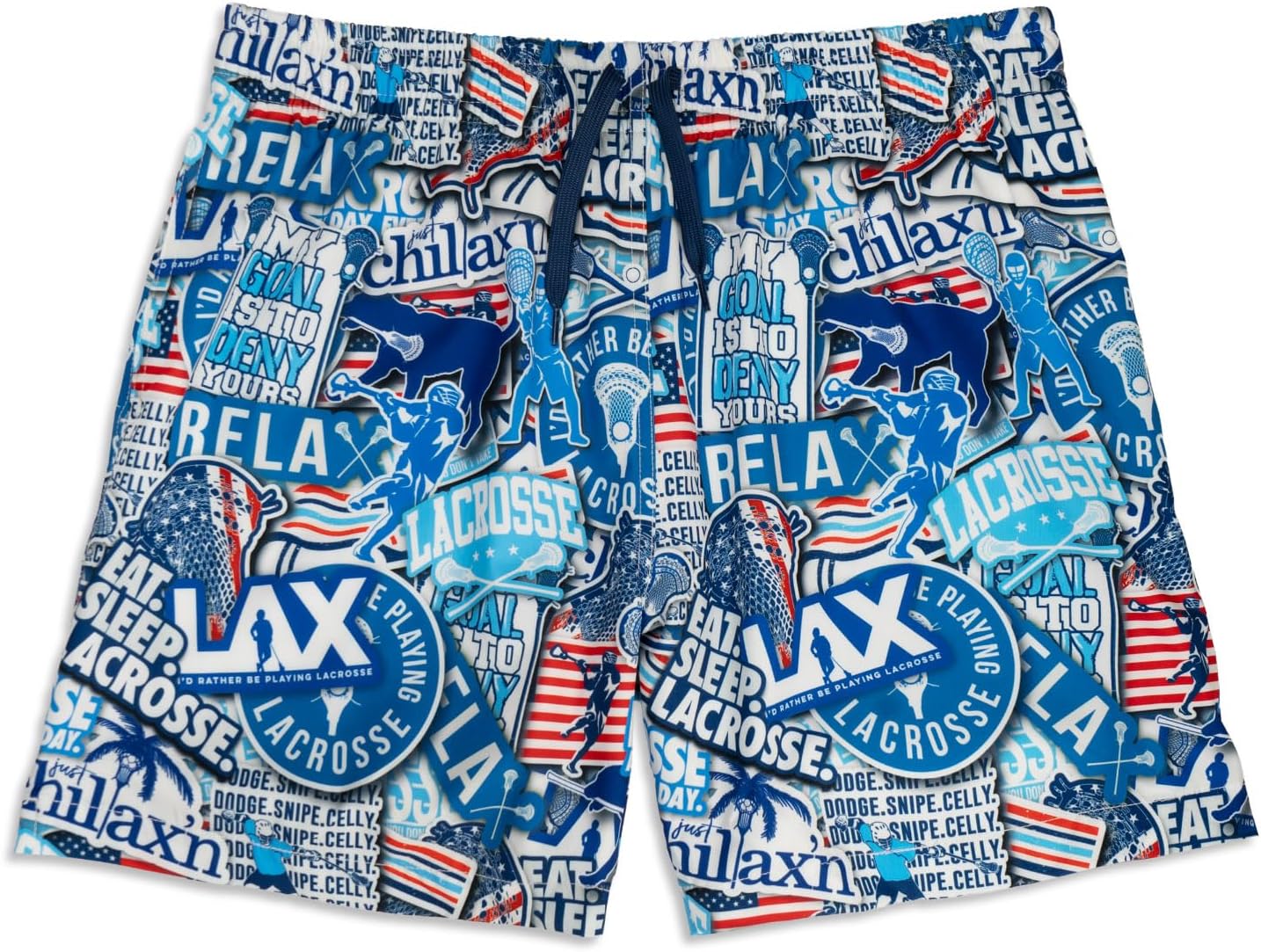ChalkTalkSPORTS HydroActive Lacrosse Shorts - Lacrosse Athletic Shorts & Swim Trunks - Compression Liner - Youth & Adult