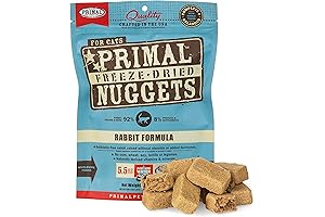 Primal Freeze Dried Rabbit Cat Food Nuggets: The Purrfect, Grain-Free Nutrition Boost