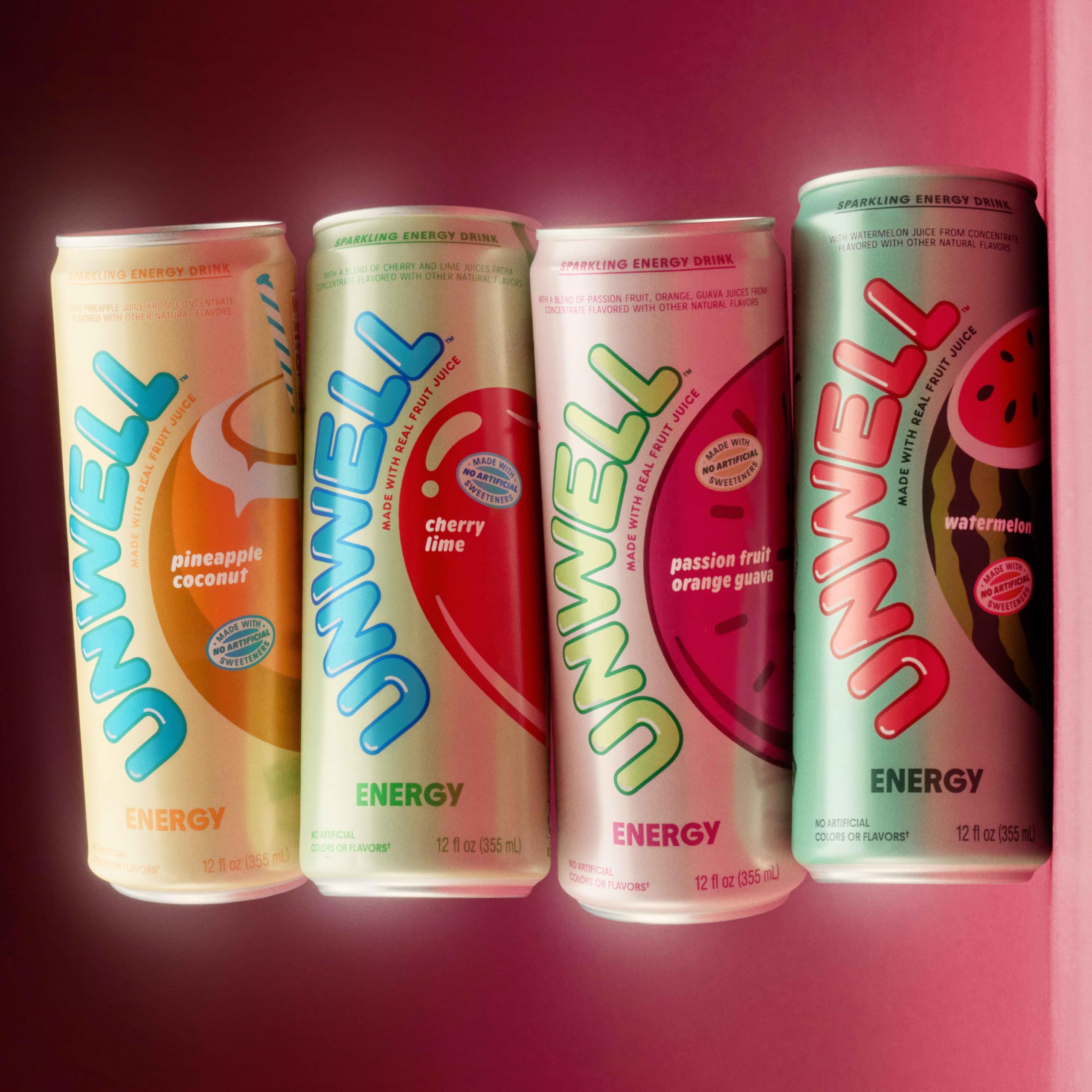 Unwell Energy RTD Passionfruit, Orange, Guava 12x12oz