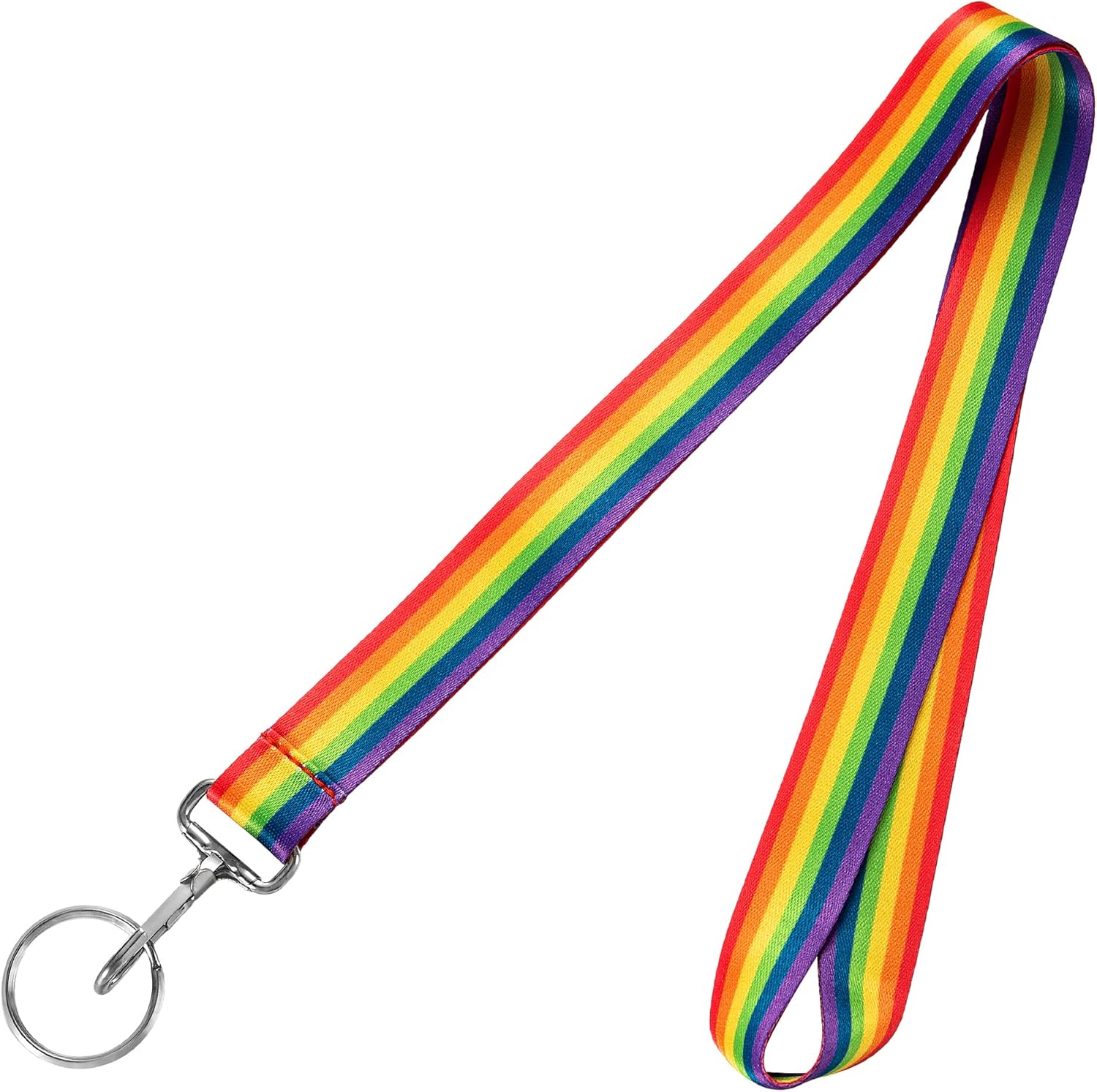 Colorful LGBTQ Flag Lanyard - Gay Pride LGBTQ Badge Holders for Pride Parades and Events