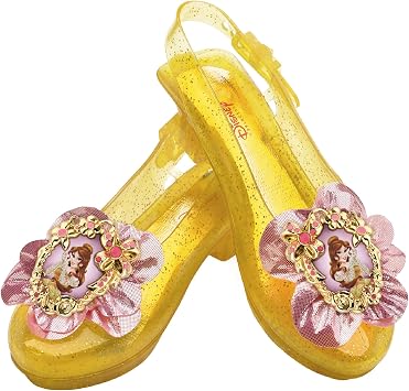 Disney Princess Beauty and the Beast Belle Sparkle Shoes, Official Disney Costume Accessories, Age Grade 4+, Fits up to Size 6