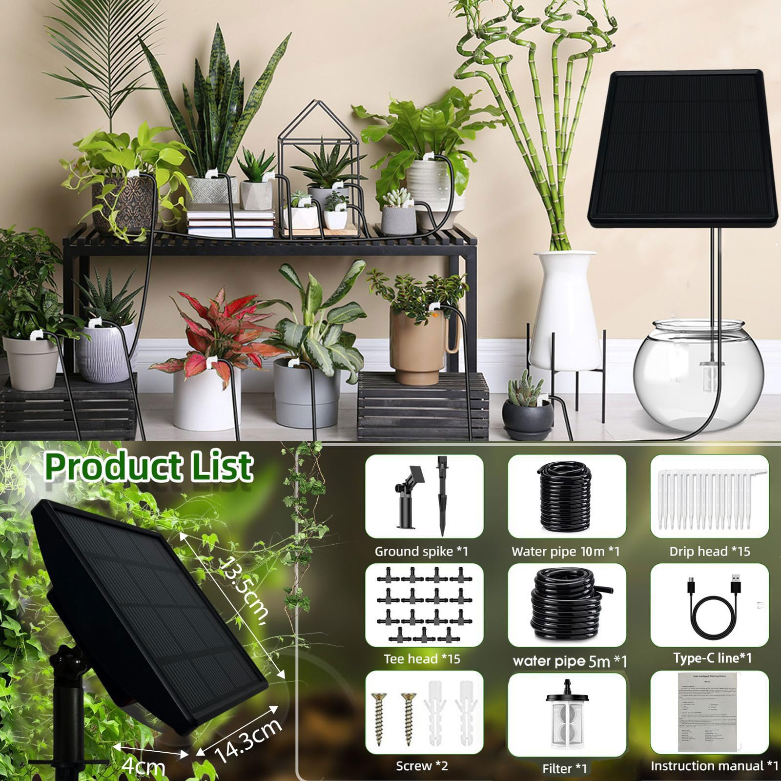 Automatische Gartenbewässerungssysteme für Gewächshäuser