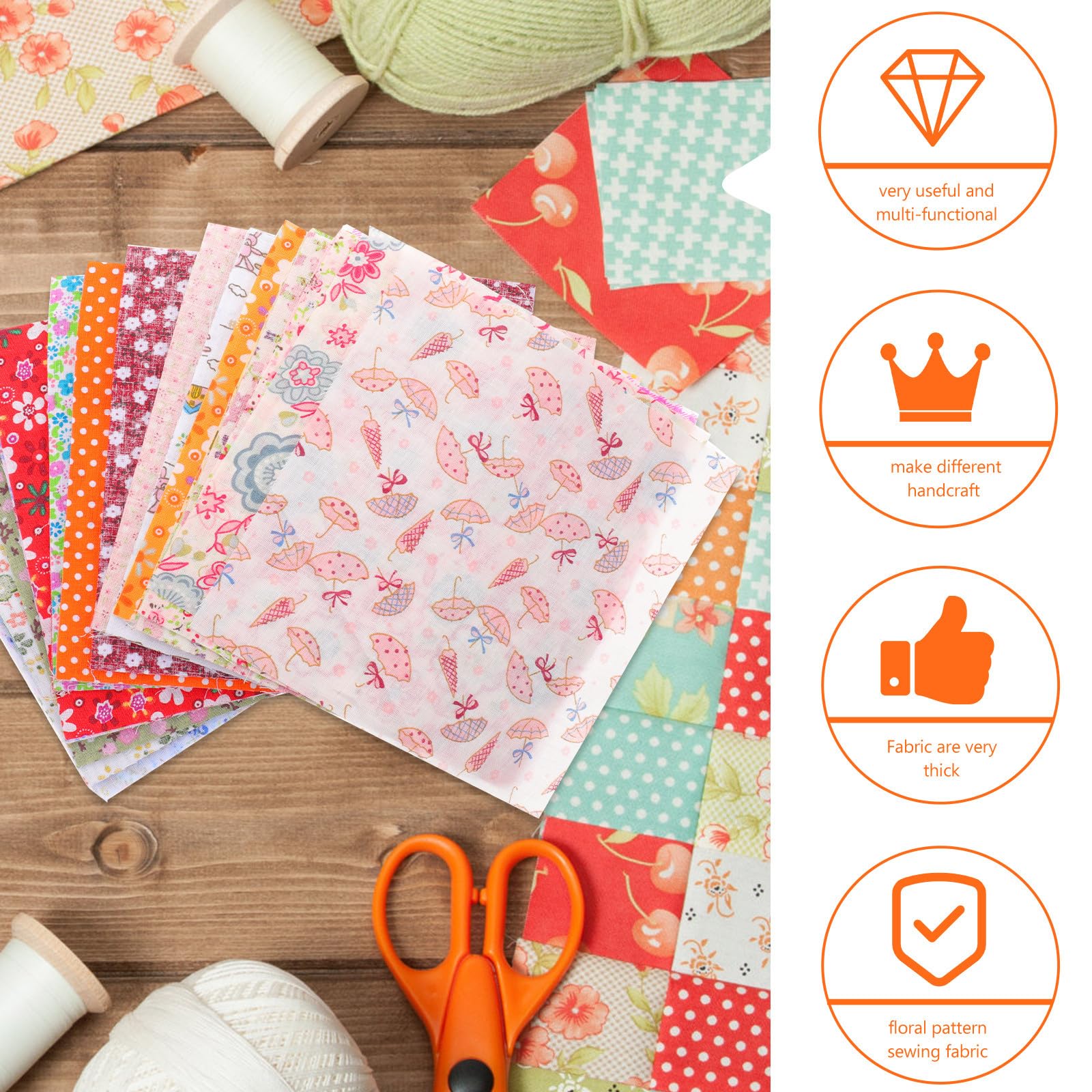 ARTIBETTER 100 Pezzi Tessuto Per Tessuto Per Trapuntatura Trapunte Patchwork Cucito Quadrato Materiale Stampato Per Trapunte Tessuti