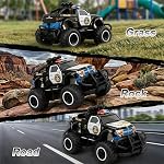 Pup Go Mini Jeux de voiture de police à distance pour les enfants de 3 à 7 ans, Cadeau parfait de Noël et d'anniversaire pour les garçons et les filles, rapide hors route RC Véhicule, améliore les compétences en motricité et la coordination 3 4 5 6 Année