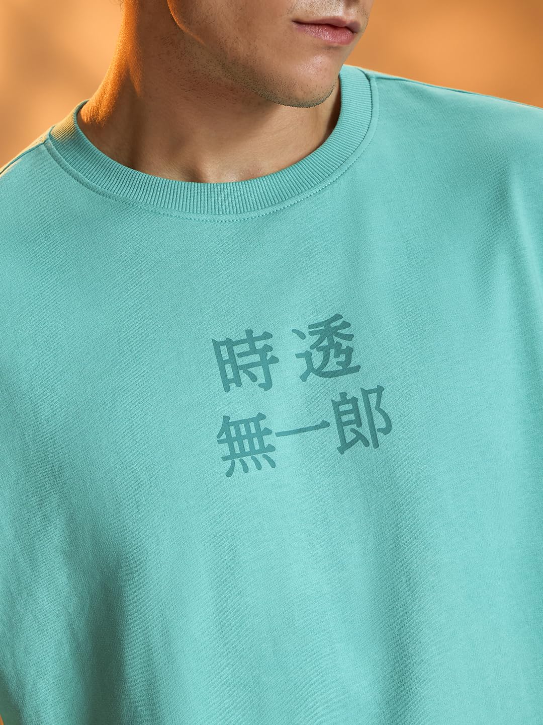 The Souled Store Demon Slayer: Muichiro Herren und Jungen, kurzärmelig, Rundhalsausschnitt, grüner Grafikdruck, Baumwolle, leicht, bequem, für alle Jahreszeiten, Größe L
