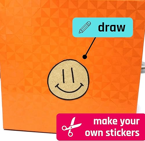 Vista 33 de 150 hojas, etiquetas adhesivas de papel kraft, impresión láser/inyección de tinta, tamaño carta (8.5 x 11)