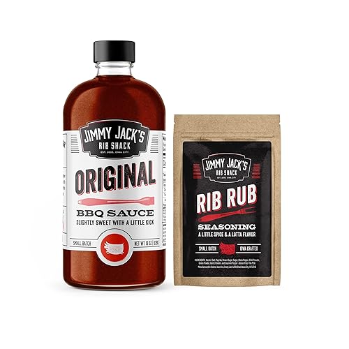 Jimmy Jacks Rib Shack Salsa de barbacoa original ligeramente dulce con un poco de patada libre de MSG conservantes y jarabe de maíz con alto
