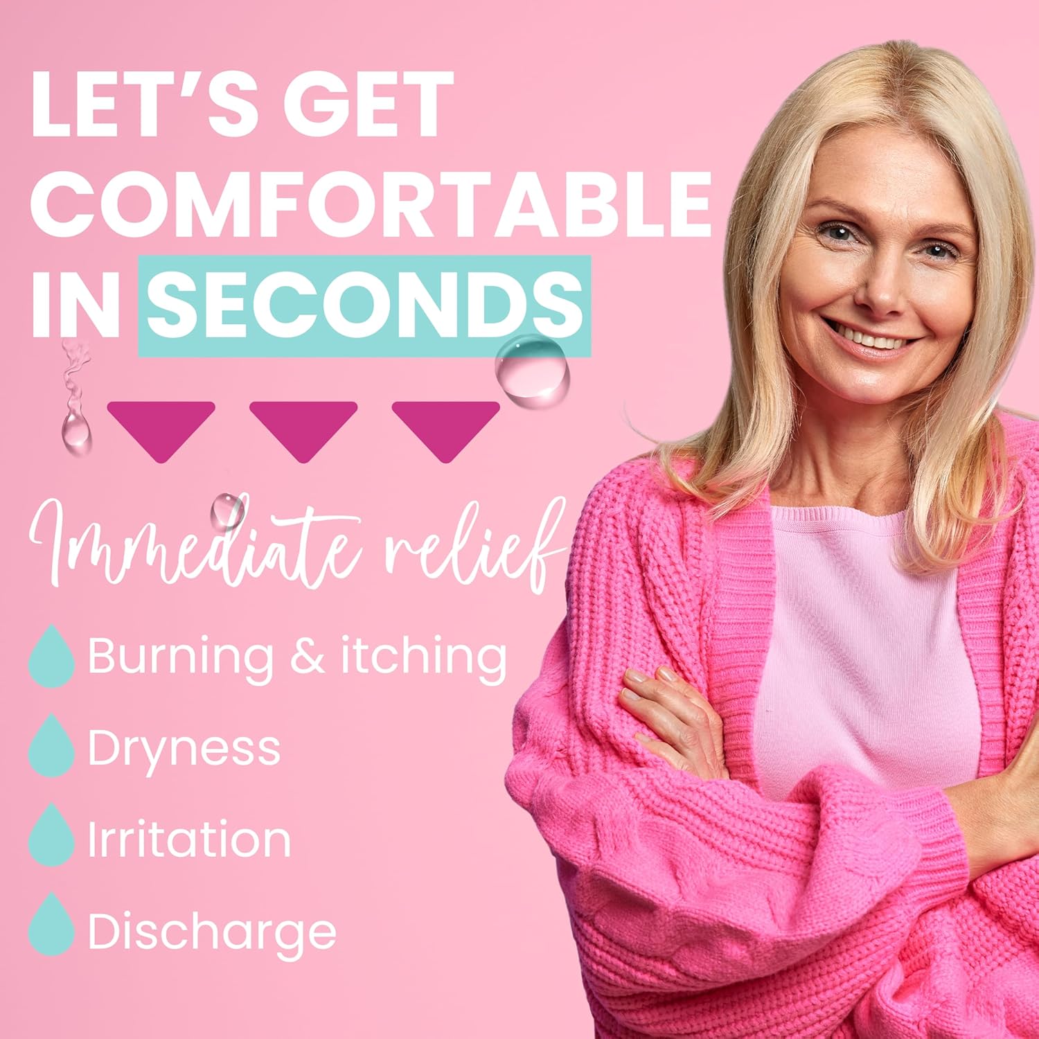 Hydro GYN Vaginal Moisturizer | Long Lasting for Vaginal Dryness & Irritation | Hyaluronic Acid & Vitamin E | Feminine Care Hormone Free | Pre and Post Menopausal | 12 Vaginal Suppositories - Image 2