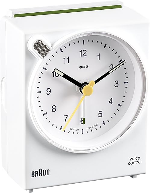 Braun Alarm Clock, White, 7,8 x 6,3 x 3,4 cm