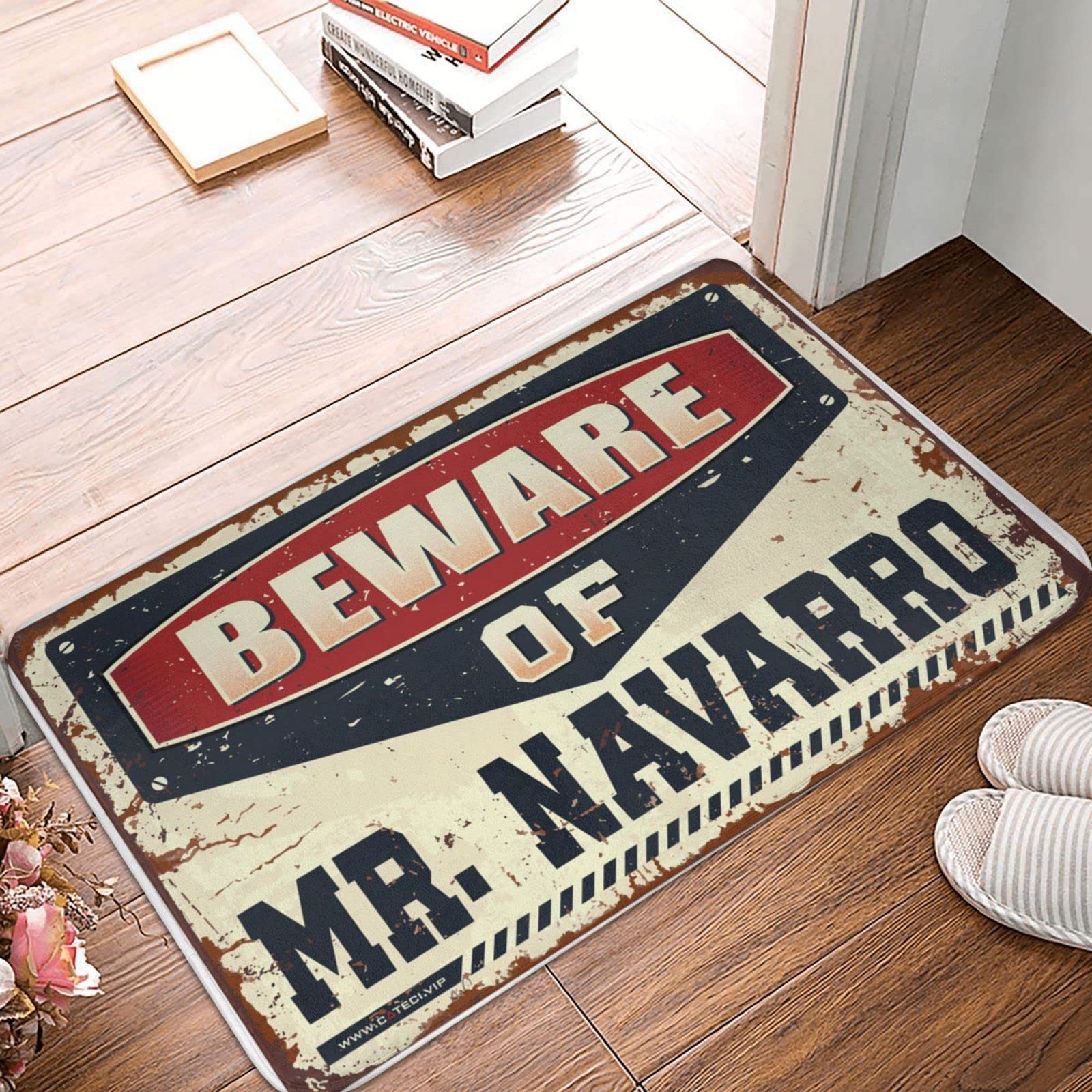 Paillasson d'entrée extérieure d'automne tapis de porte de porche original Navarro 65x90 cm