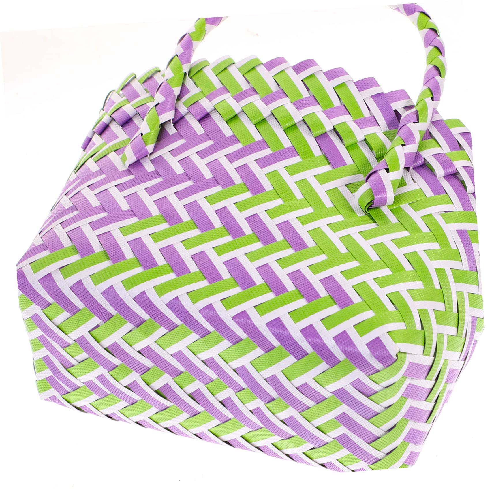 Sac Fourre-tout Tressé En Plastique Tissé à La Main : Acheteur Bohème - France