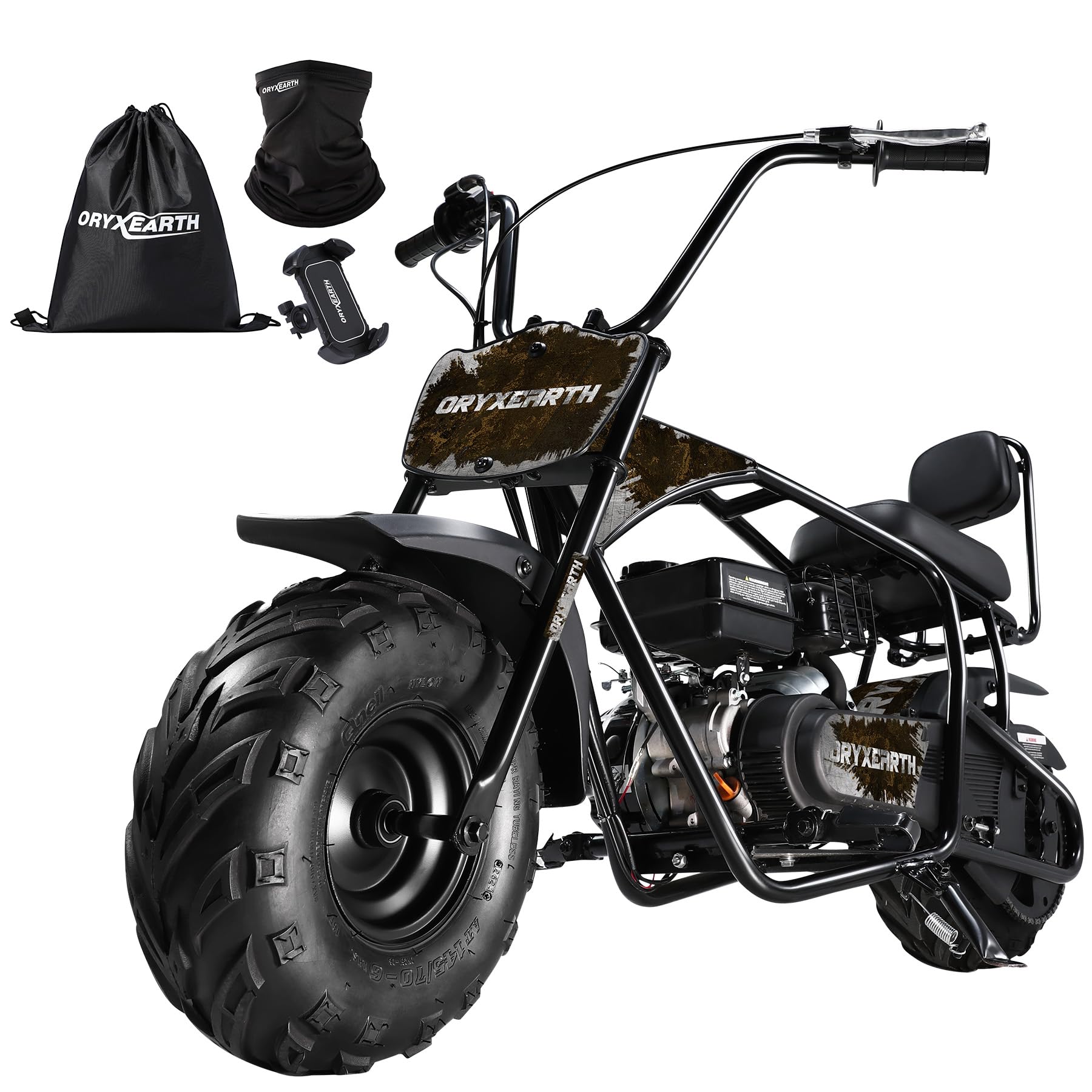 Oryxearth Mini Dirt Bike, 99cc 4-Stroke Gas Dirt Bike for Teens &amp; Adults | EPA Approved, Low Noise 4-Stroke Engine, Off-Road Design, Beginner Friendly, Supports Up to 185 LBS