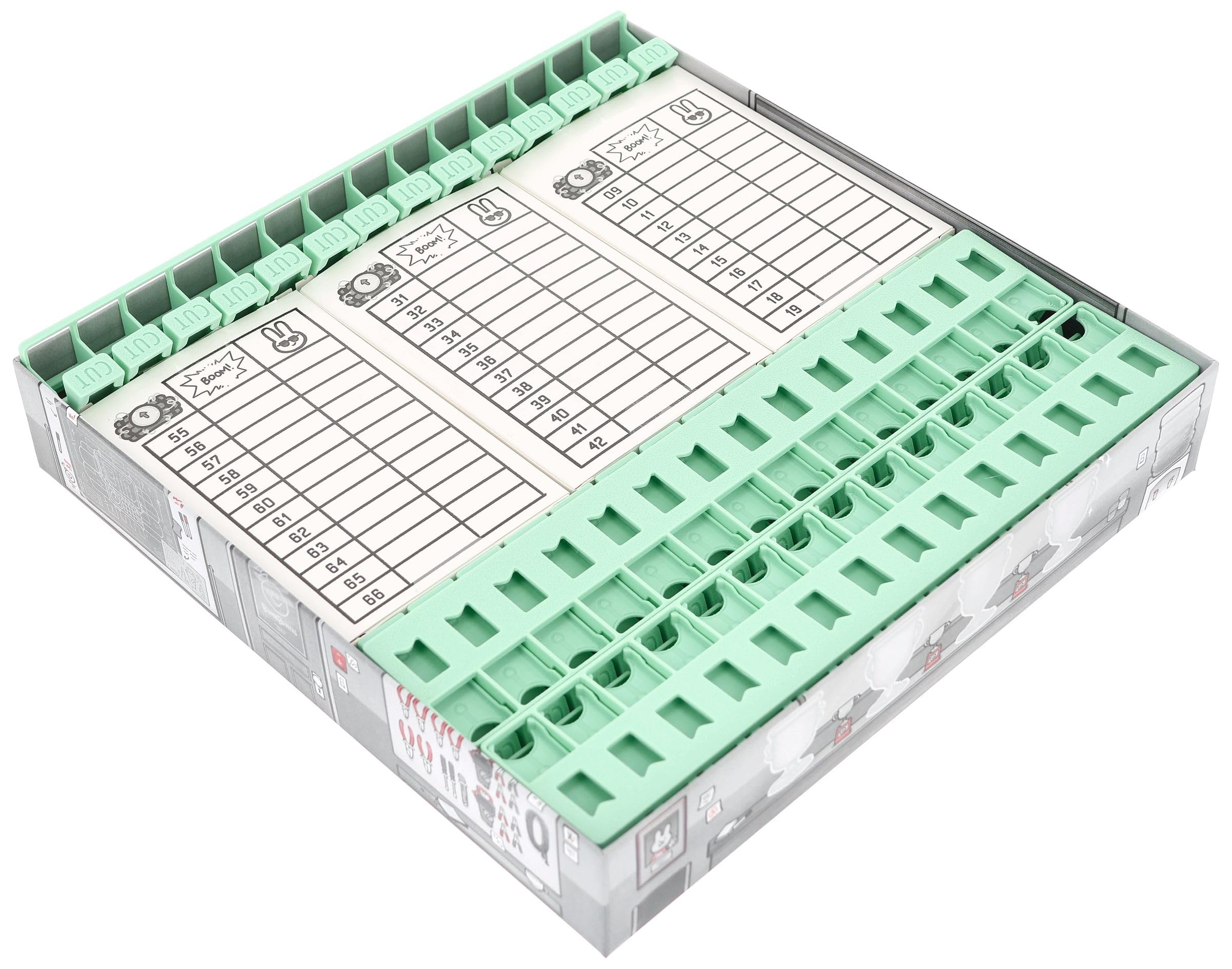 Feldherr Organizer compatibile con Bomb Busters – Insert + aiuto per gioco di base – Supporto intelligente per cavi con meccanismo di ribaltamento – Insert scatola a sorpresa – Tokentrays