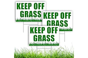3 PC Please Keep Off Grass Sign