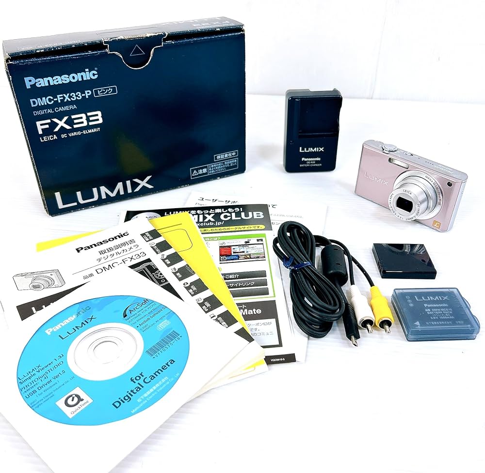 パナソニックLUMIX DMC-FX33ピンク デジタルカメラバッテリー２個付き 外観特上級】パナソニック デジタルカメラ LUMIX (ルミックス