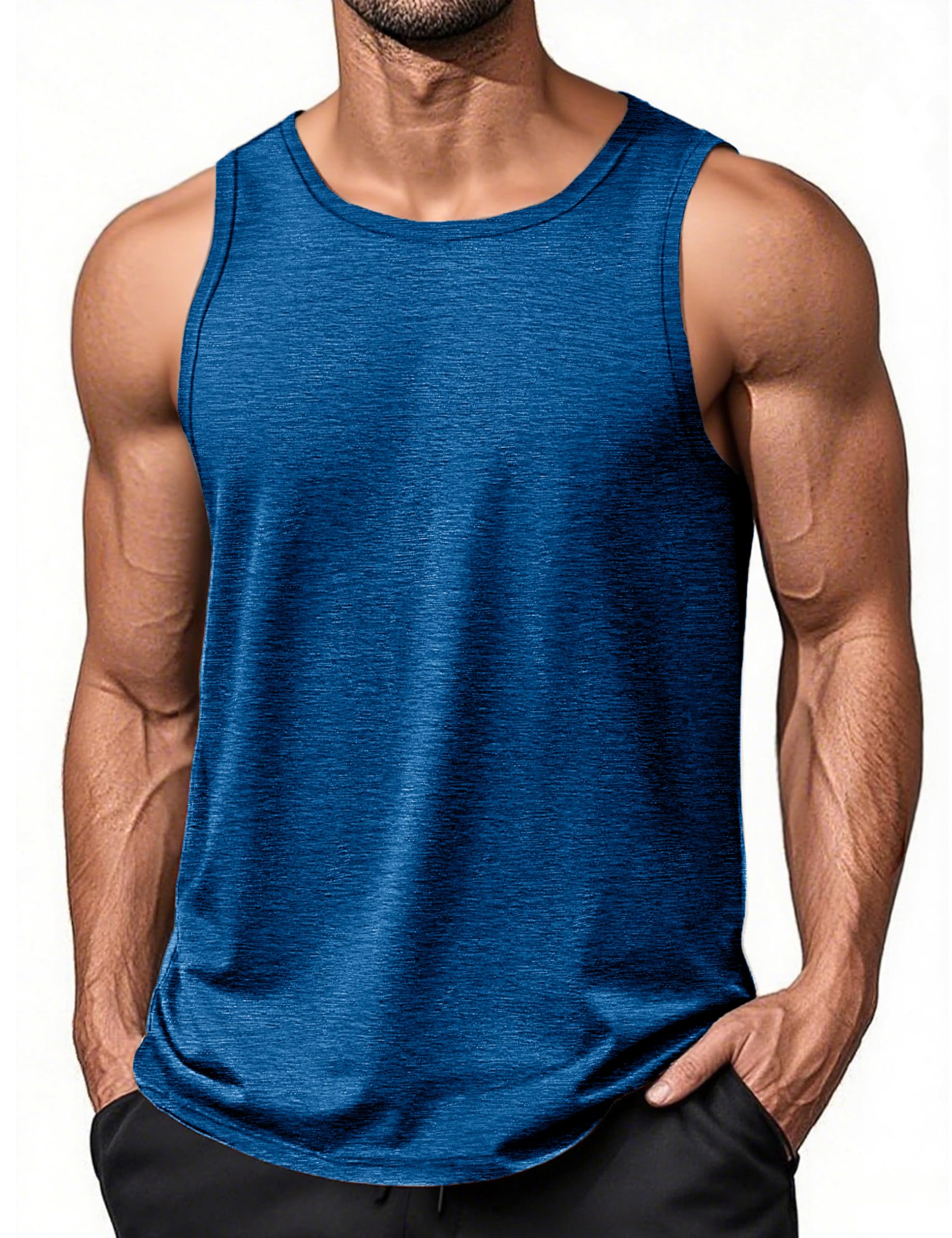 Mannen Mouwloze Sneldrogende Sport Vest Running Training Basketbal Losse Vest Gym Fitness Workout Tank Tops, Grijs, M Mannen Mouwloze Sneldrogende Sport Vest Running Training Basketbal Losse Vest Gym Fitness Workout Tank Tops, Grijs, M