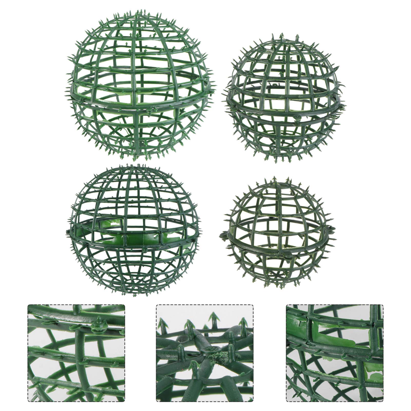 4pcs Flower Arrangement Party Flower Holder Festival Supplies Flower Ball Rack Wedding Supplies Grass Ball Rack Grass Ball Shelf Wedding Props Grass Ball Holder Grass Ball Frame