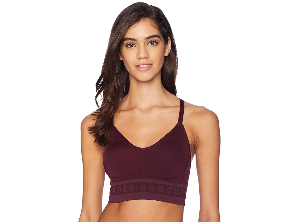 

Under Armour Seamless Longline Bra (Dark Maroon/Dark Maroon/Dark Maroon) Women's Bra