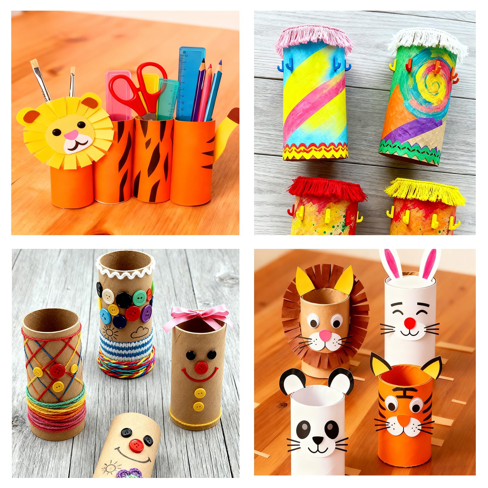 120 Stück Kartonröhren zum Basteln, 3,8 x 8,6 cm leere Toilettenpapierrollen, runde Bastelröhren, stark und druckfest, für DIY, Kunst, Geschenk, Braun
