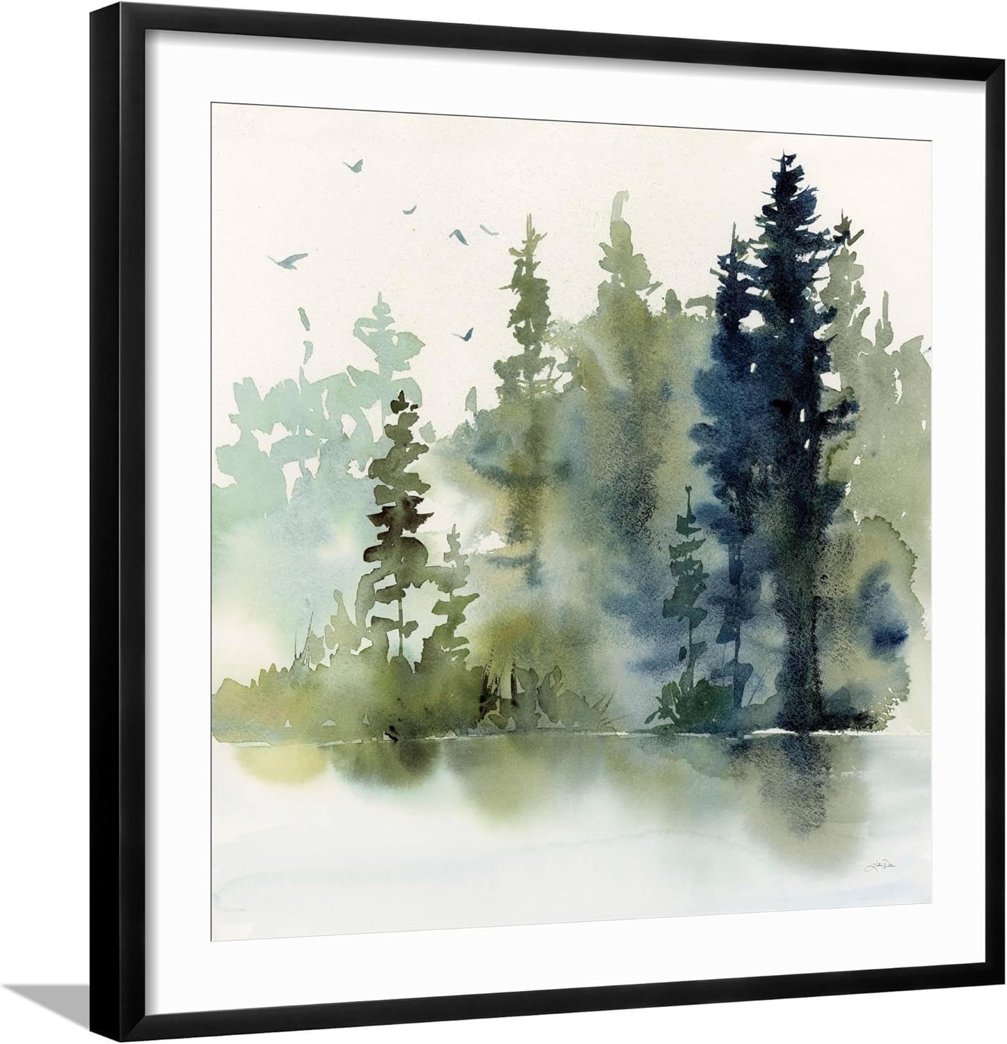 ART.COM Stretched Canvas Print Northern Woods by Katrina Pete, 16x16