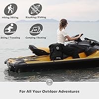 Vista 9 de STOVER 5/10/25/30/40/55L Waterproof Dry Bag- Roll-Top Backpack w/Phone Case- Kayaking, Hiking, Camping, Boating- Men/Women