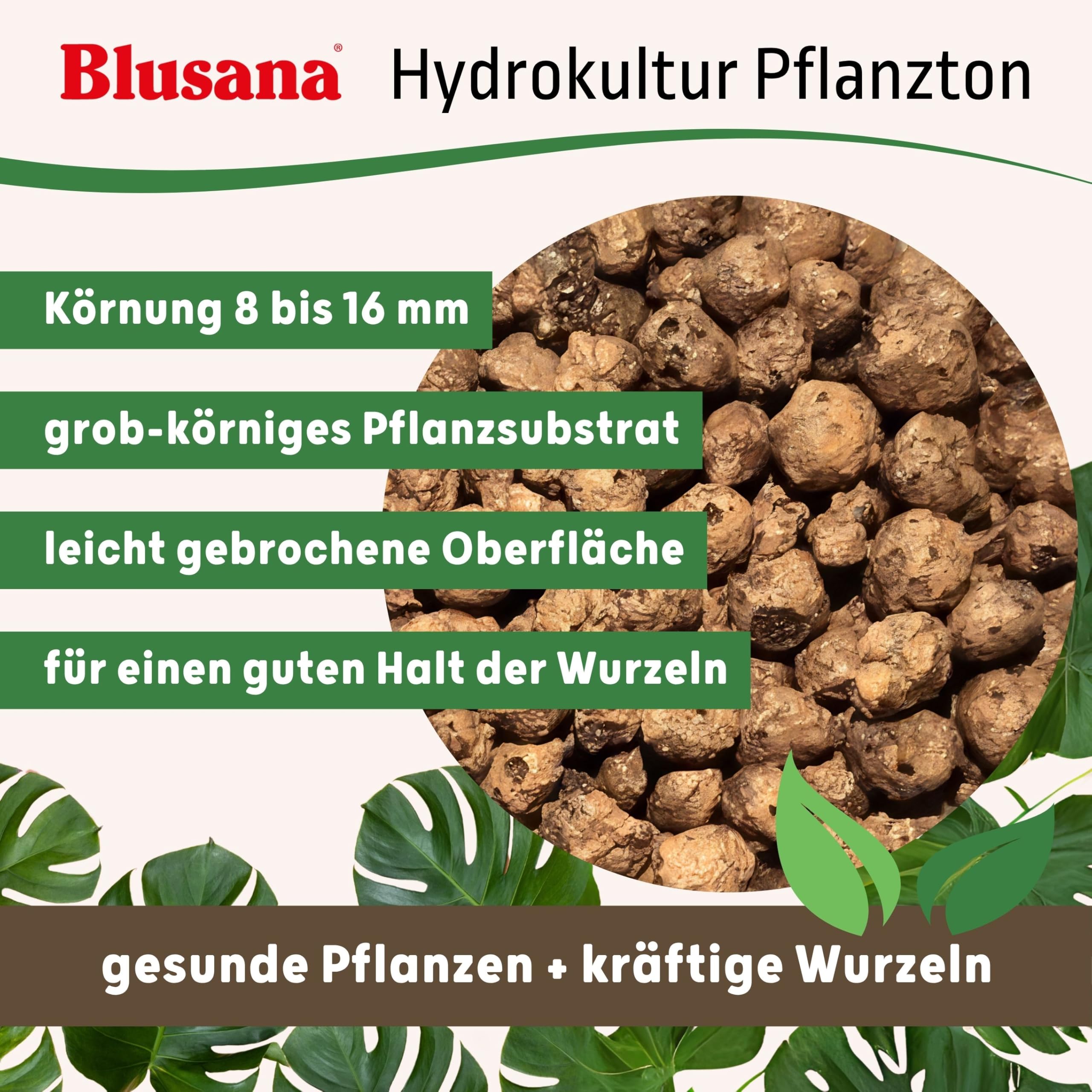 Pflanzton-Granulat Blähton 50l | Pflanzsubstrat für Hydrokultur | Ton-Granulat Körnung 8-16mm | Pflanzton Drainagematerial & Bodenauflockerung