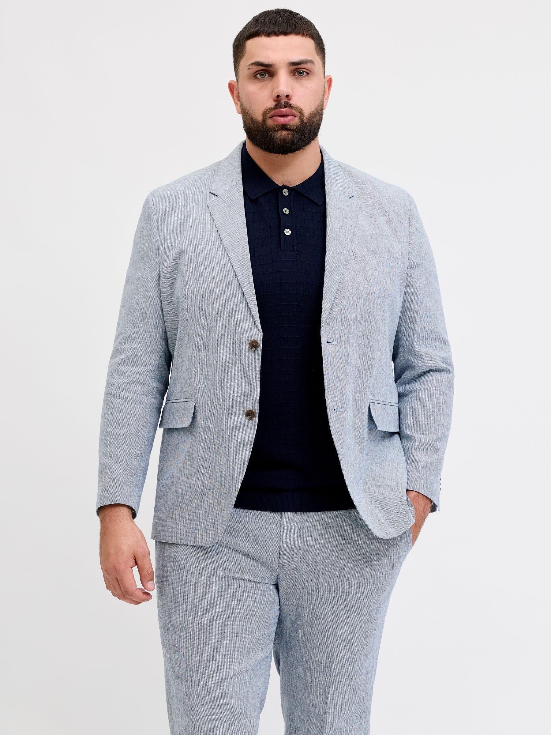 JACK & JONES Jprmartin Summer Blazer No06 Pls Jprmartin Summer Blazer No06 Pls Uomo (Pacco da 1)