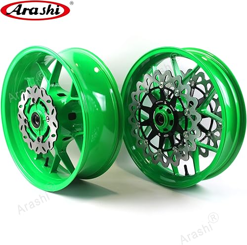 Miniatura 3 de Arashi Llantas de rueda trasera delantera y rotores de disco de freno para Honda CBR1000RR 2006-2016 Accesorios de repuesto de motocicleta CBR 1000