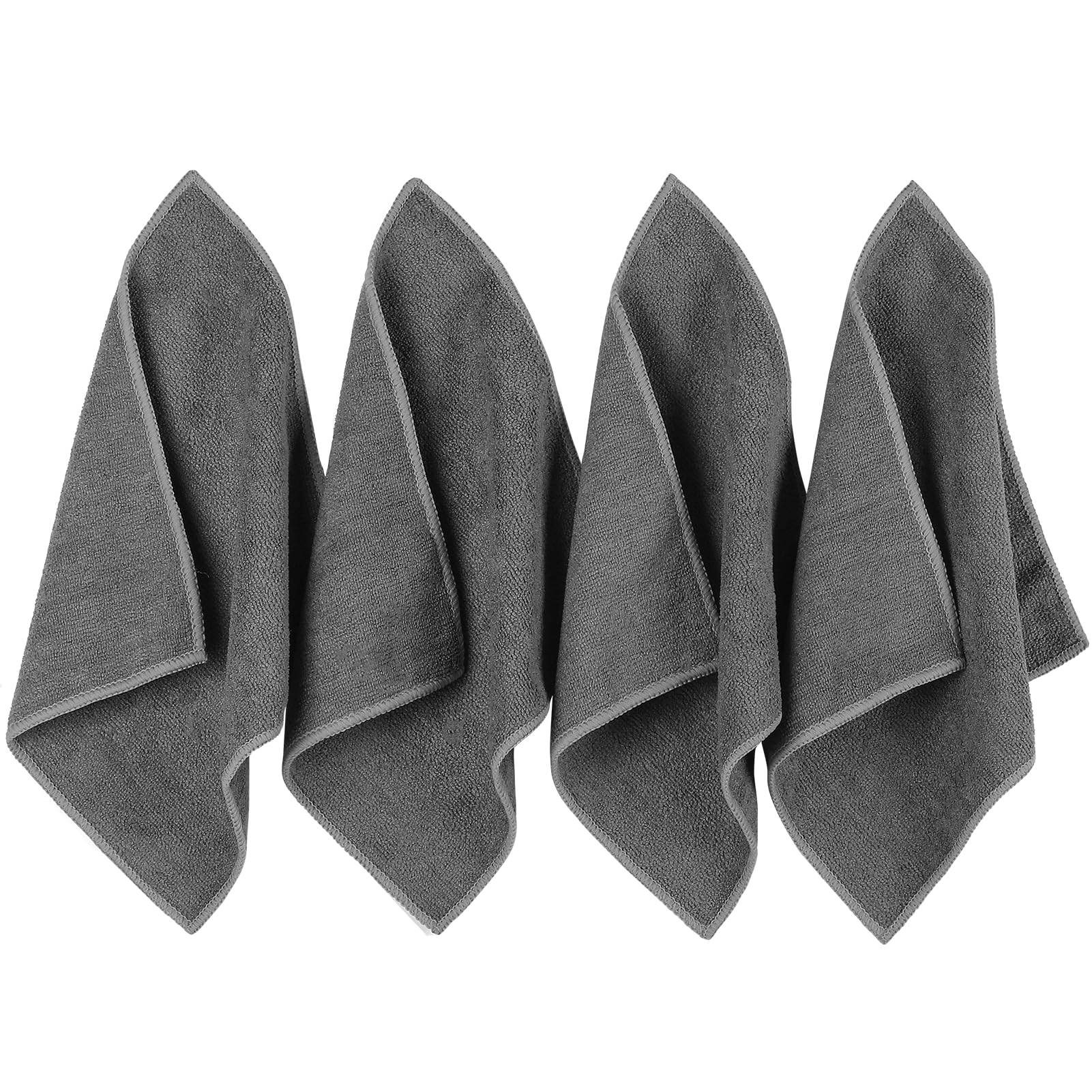 MaxGear Magnetic Cleaning Cloth, Microfiber Cleaning Cloth for Whiteboards, Magnetic Dry Erase Erasers for Chalkboards, Dry Erase Board Cleaner for Blackboard Office, Home, 10" x 10", 4 Pack
