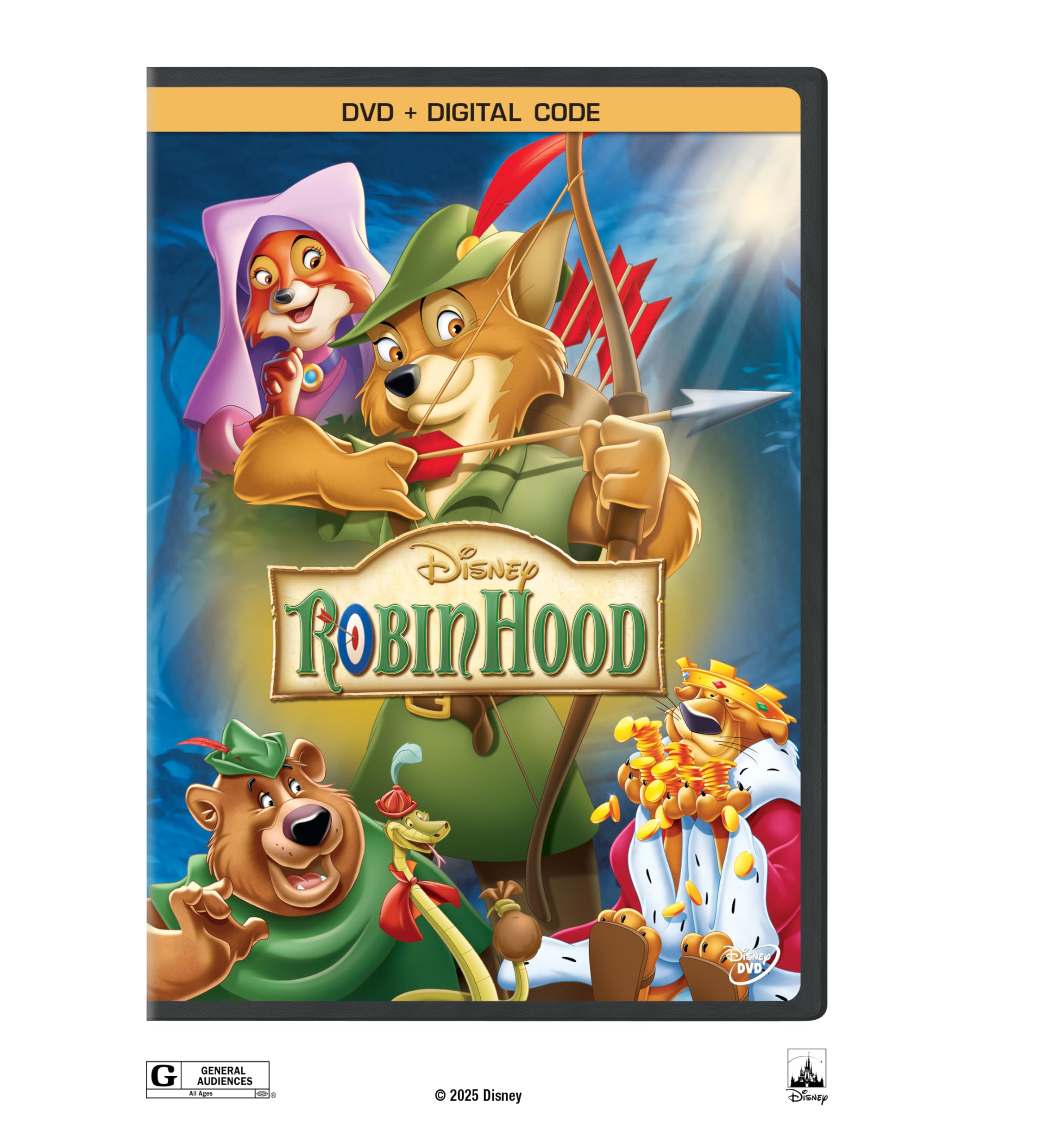 Disney Robin Hood (40th Anniversary Edition) mit Aniv Dub – DVD, Region 1, NTSC, US Import