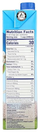 Blue Diamond Dairy, Almond Milk Original Unsweetened, 32 Fl Oz