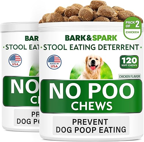 Miniatura 9 de BARK&SPARK NO Poo Treats - Evita el consumo de caca de perro - Tratamiento de coprofagia - Disuasorio para comer heces - Probióticos y enzimas -