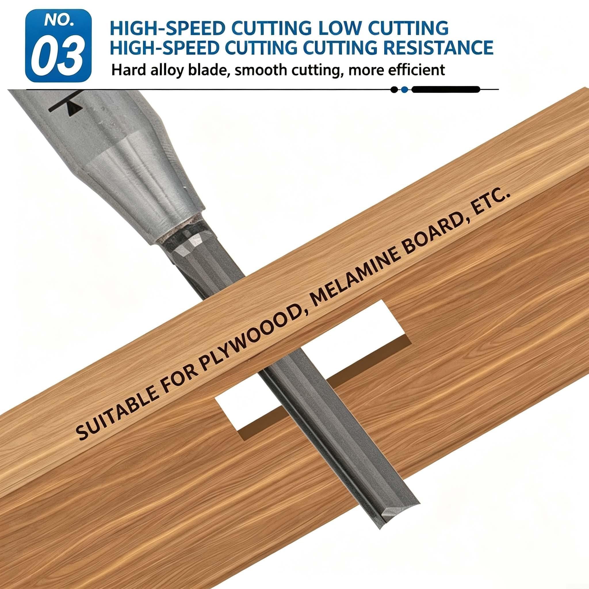 para herramienta Corte para preciso 3mm para tct para Tableros Aglomerados(1/4x4x20)