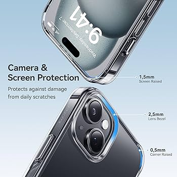 Amazon.com: CASEKOO for iPhone 15 Plus/ 14 Plus Case Crystal
