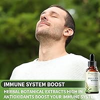 Vista 5 de Gotas de gordolobo para pulmones con hoja de gordolobo, tomillo y raíz de malvavisco, fórmula de limpieza pulmonar para fumadores, que apoya