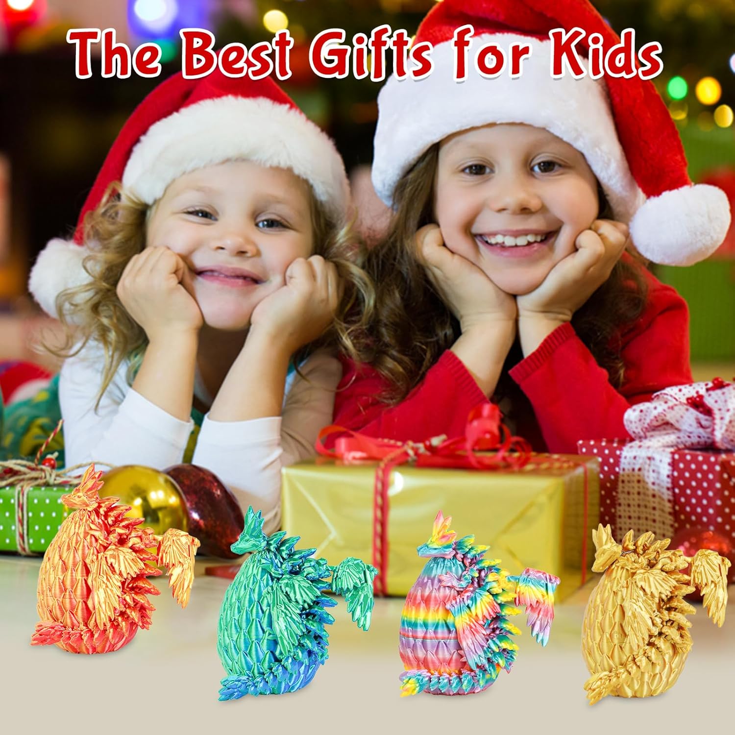 Balkwan Dragon Eggs Gift Set with Surprise Mini Winged Dragon Inside 3D Printed Articulated Crystal Toy Easter Eggs Fun Toy Christmas Basket Stuffers Gift for Kids Boys and Girls(8PCS Twilight Storm) - Image 6