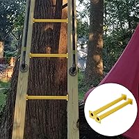 Vista 6 de Juego de 6 barras de mono para patio trasero, peldaños de escalera de acero para exteriores, asas de escalada de seguridad, 16.5 pulgadas