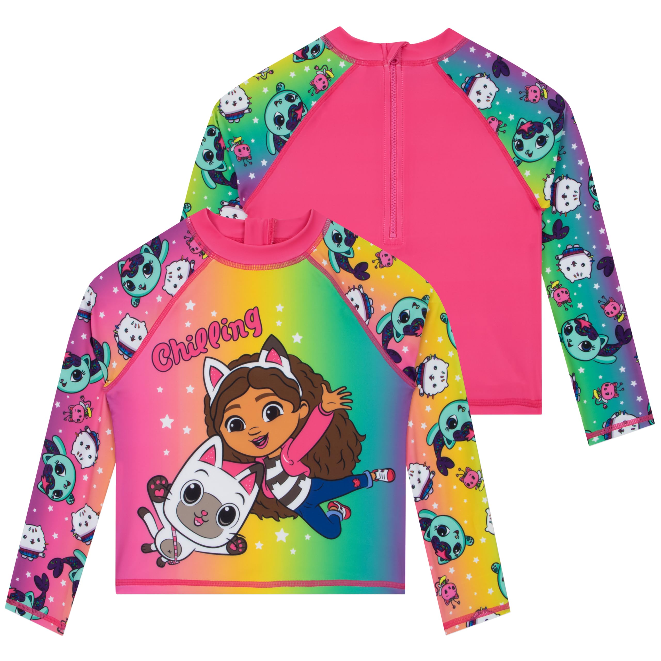 Kostium kąpielowy Gabby’s Dollhouse, Kostium Kąpielowy Dla Dziewczynek Gabby I Pandy Paws, Dwuczęściowy Strój Dla Dziewczynek Z Kokardkami
