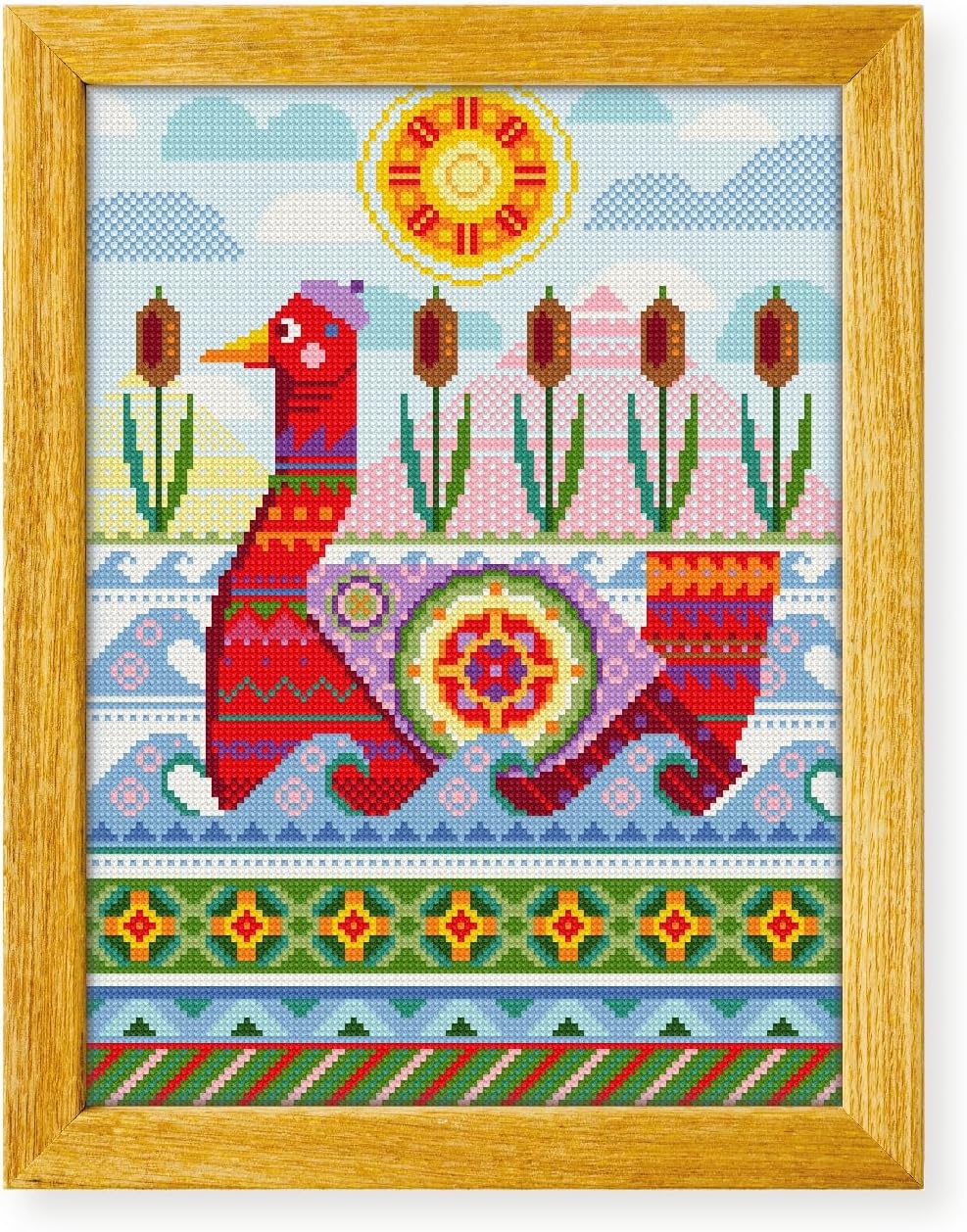 Awesome Pattern Studio Duck Ship DS1593, Diamond Painting Kit, Diamond Art Kits for Adults, Full Drill 5D Diamond Dots Kits. All Items Included.