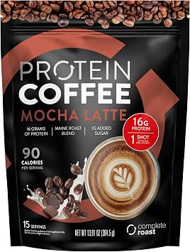 Complete Roast- Mocha Latte- Gourmet Protein Coffee- Maine Roast Blend