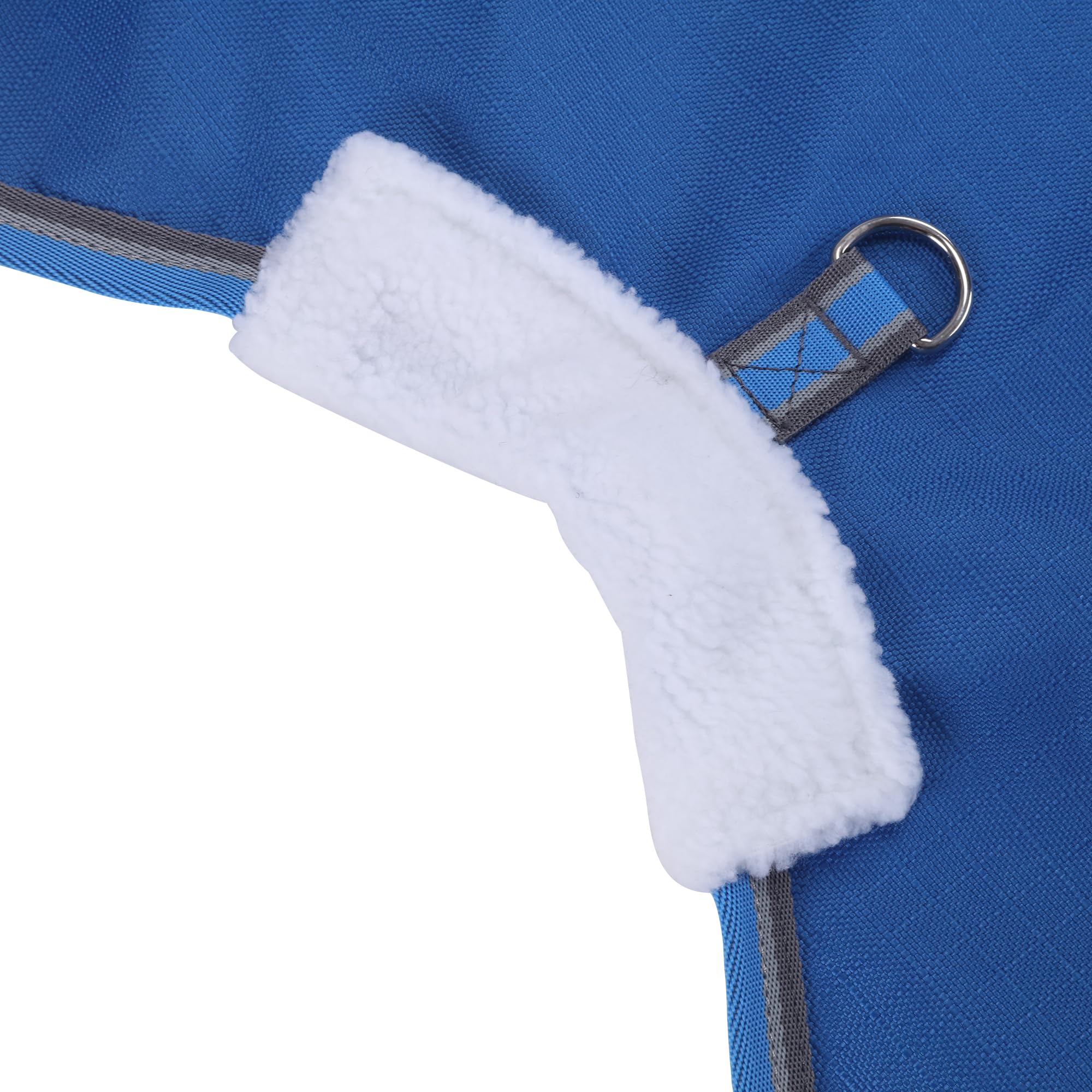 LEAFOREST Coperta per cavalli 1200D, impermeabile, traspirante, antivento, di peso medio (senza imbottitura), lenzuolo medio in fienile, stalla, stalla, pascolo, paddock bluegrey 213,4 cm