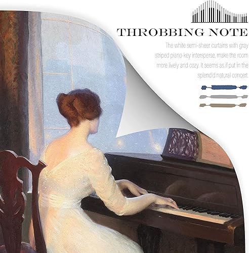 Miniatura 8 de PONY DANCE - Cortinas transparente con apariencia de lino, con ojales