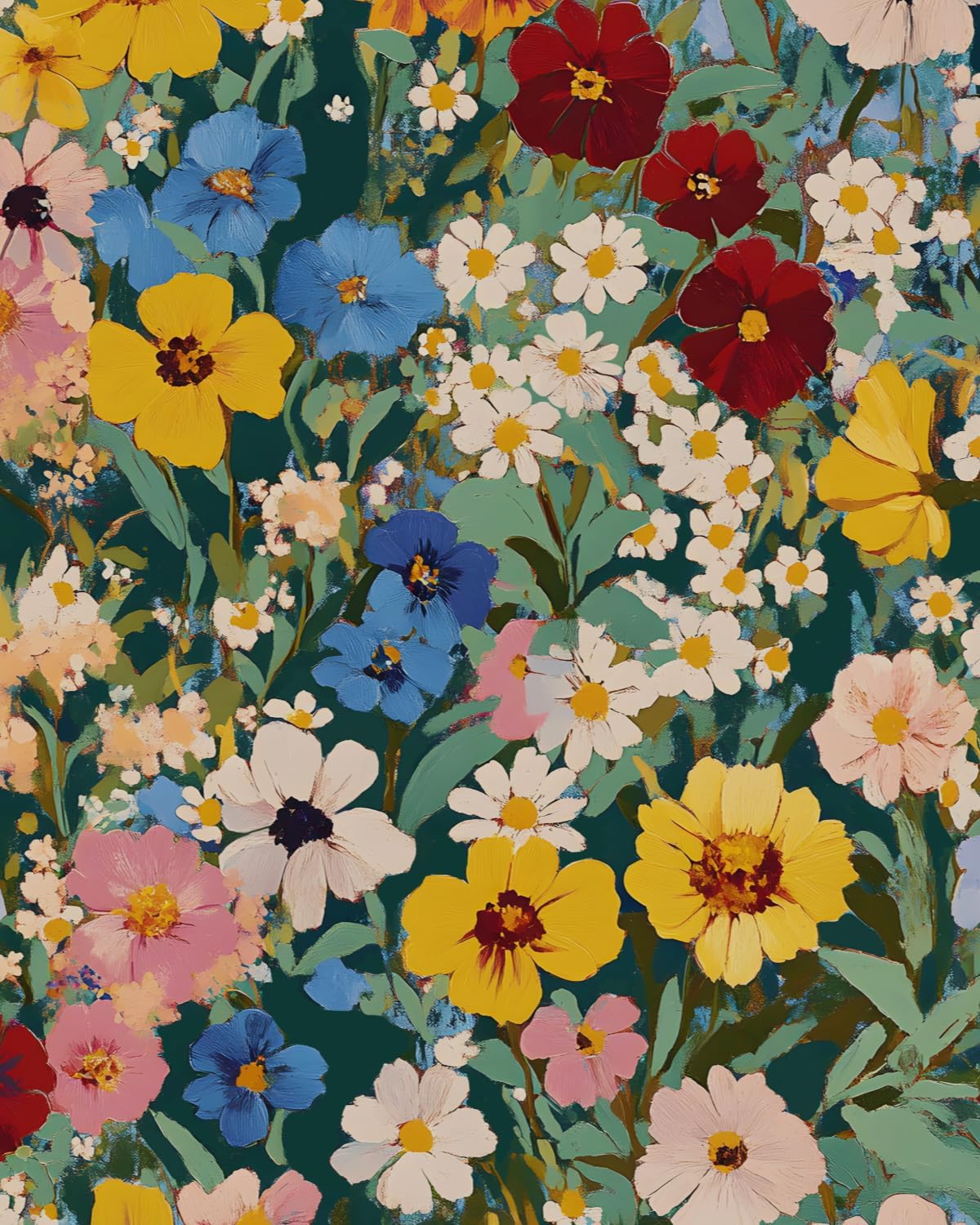Papier peint floral bohème pour relooker un meuble sans abîmer les murs de location