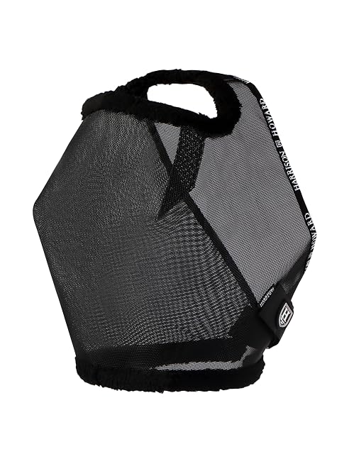 Foto 2 de 7 de Harrison Howard Máscara Redonda de Malla para Caballo, protección UV, con Borde Acolchado de Forro Polar